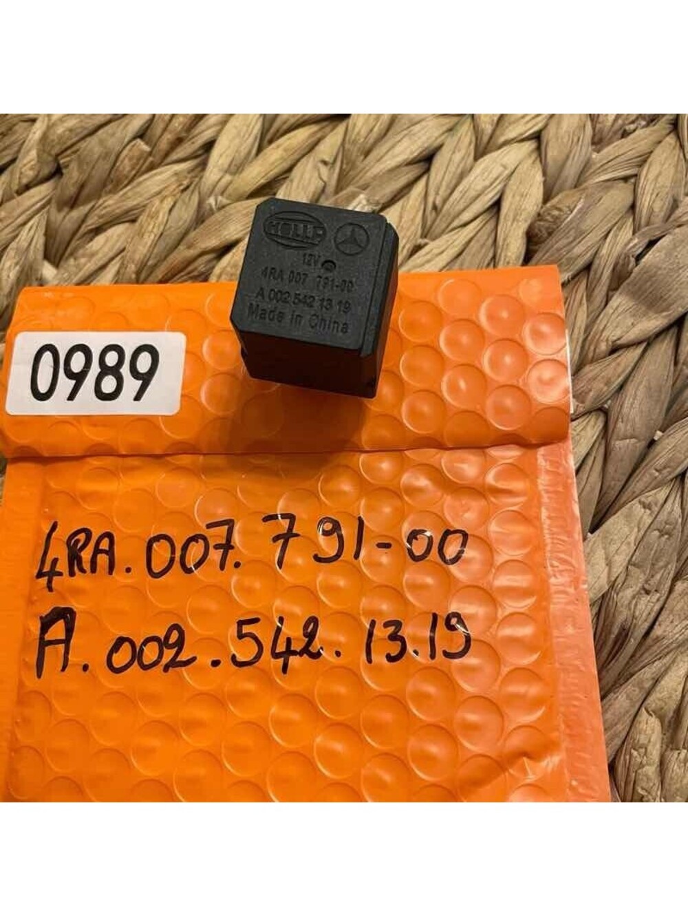 ✅Hella Multi-Purpose 12V Automotive Relay 4-Pin for Mercedes-Benz#️⃣0989